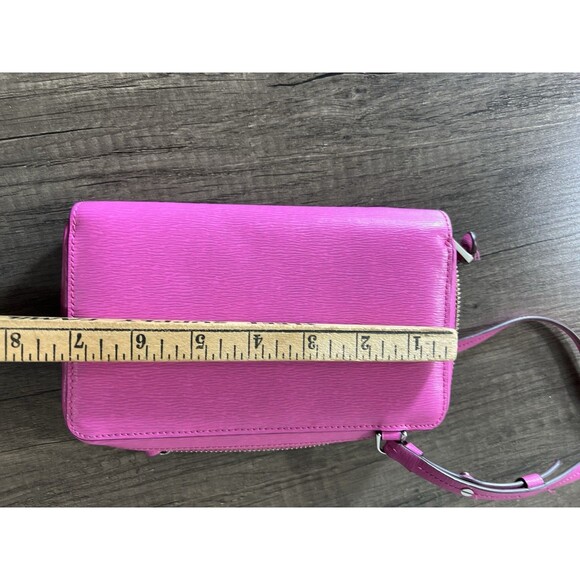 Ralph Lauren Small Pink Leather Crossbody Purse - Picture 4 of 16